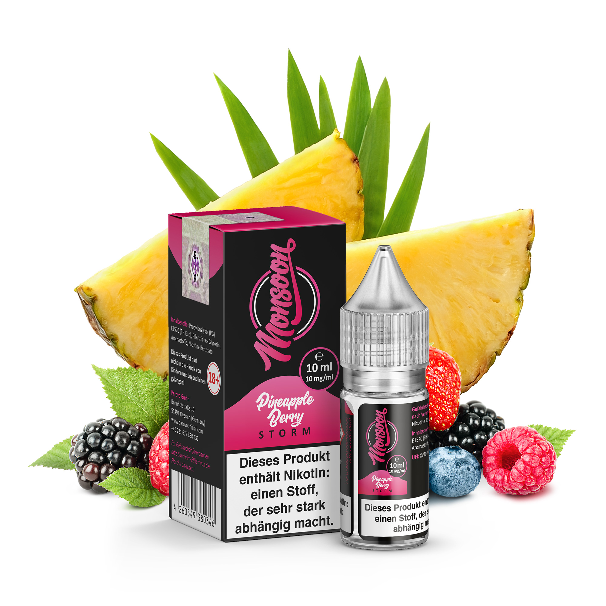 Pineapple Berry Storm - Monsoon Nikotinsalz 10mg