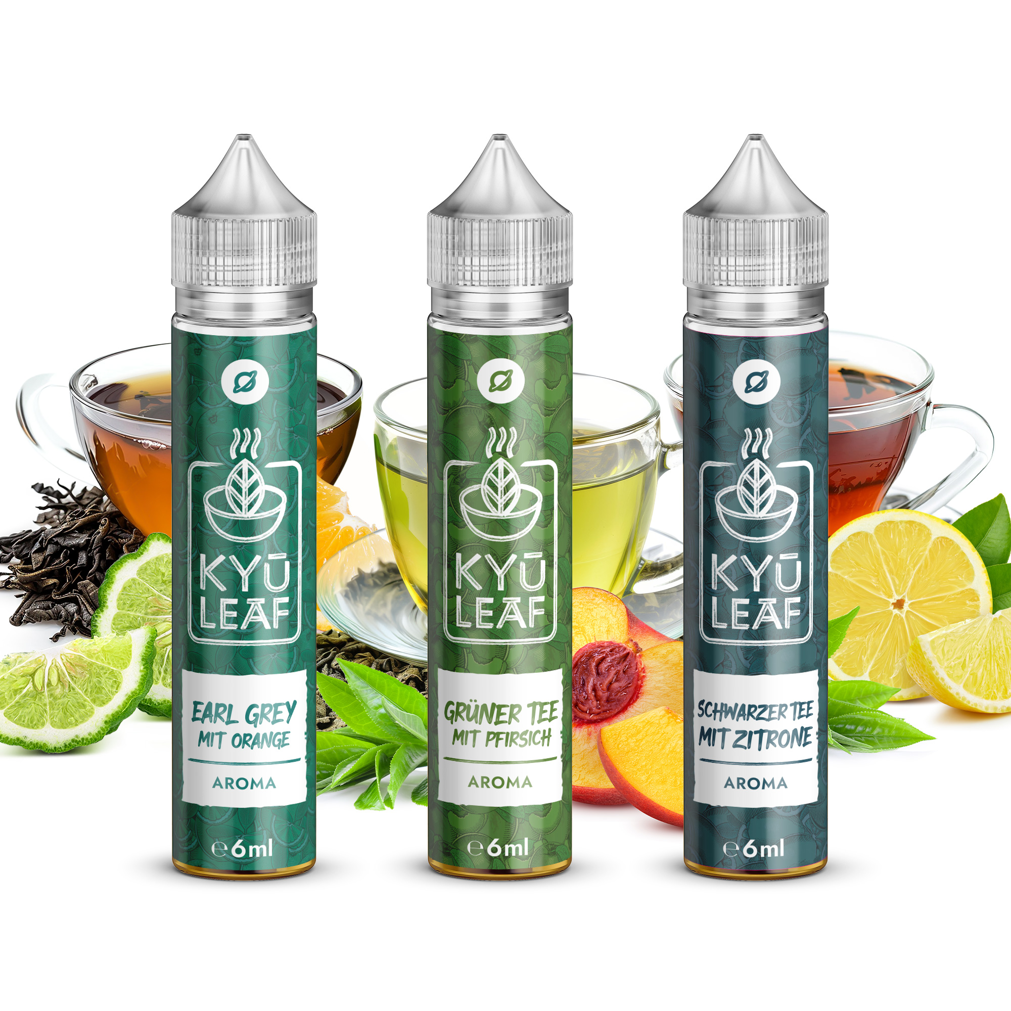 Flavorverse Musterpaket „KyūLeaf“ – Tee-inspirierte Aromen für Händler