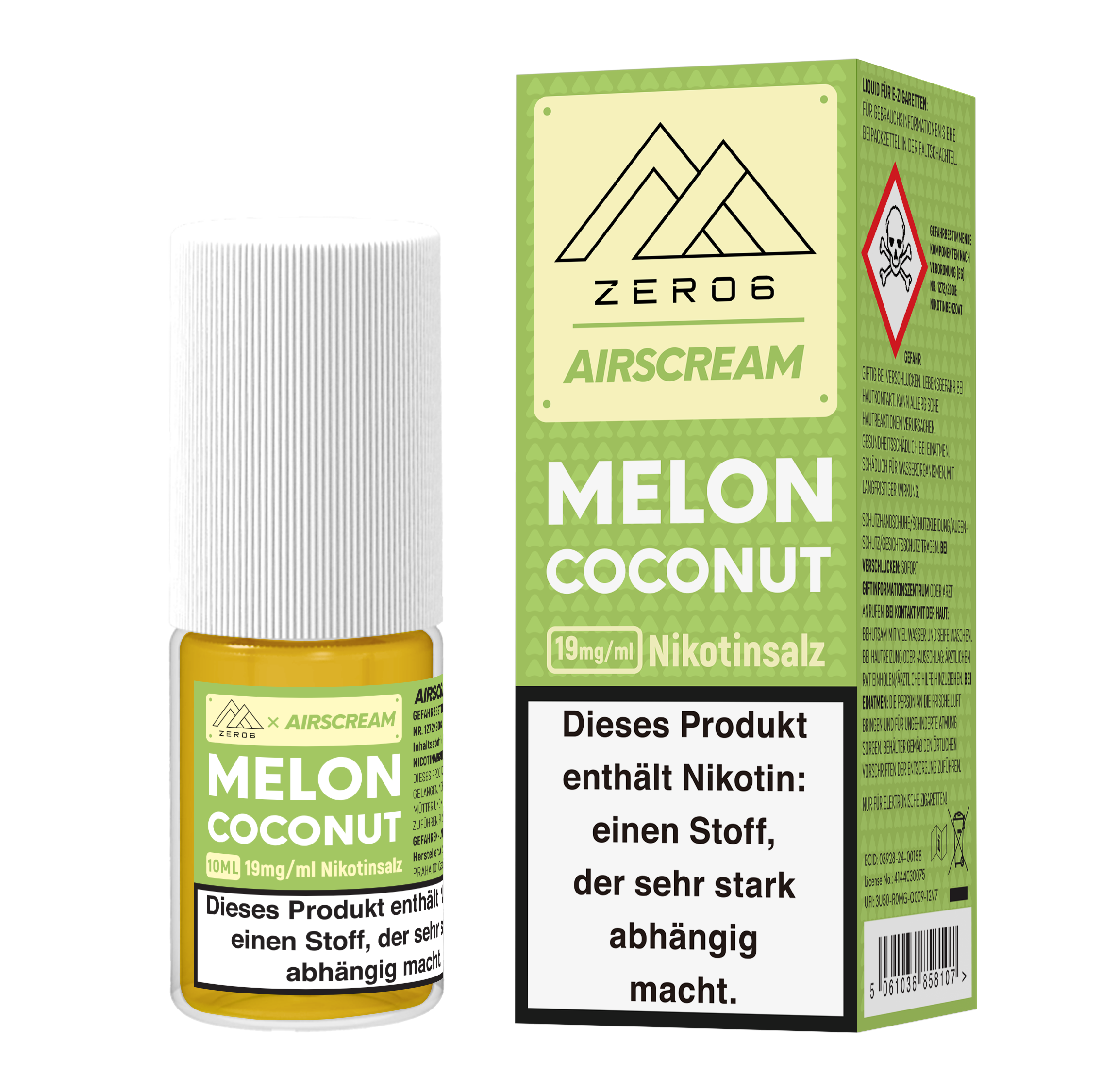 Liquid Melon Coconut - Airscream Nikotinsalz